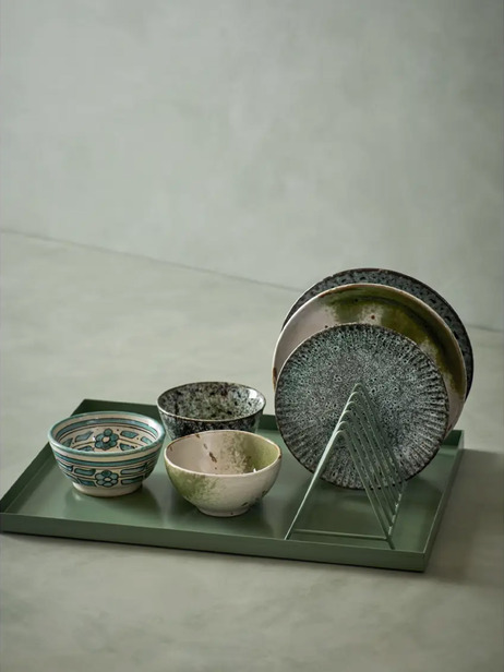 ASSIETTE STONEWARE T.S - MME STOLTZ -  Blue , Home design Bensimon