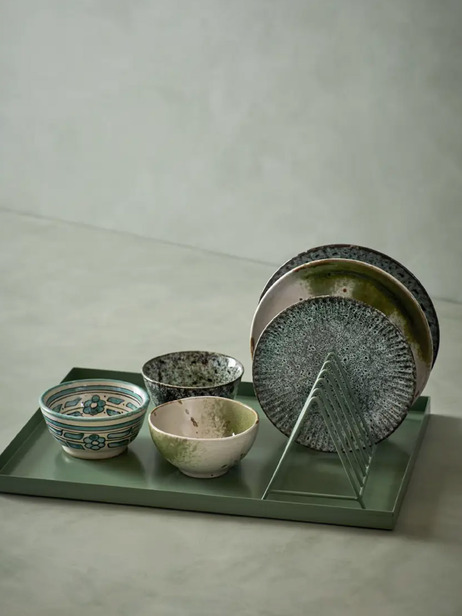 ASSIETTE STONEWARE T.M - MME STOLTZ -  Blue , Home design Bensimon