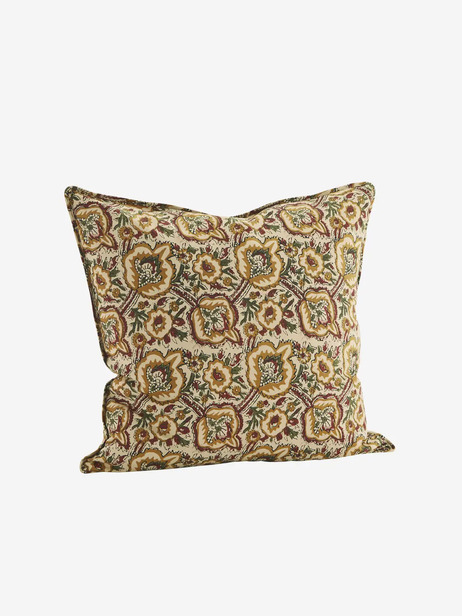 COUSSIN PRINT 50x50 - MME STOLTZ -  Mustard , Home design Bensimon