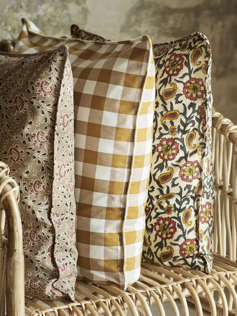 COUSSIN VICHY 50x50 - MME STOLTZ -  Mustard , Home design Bensimon