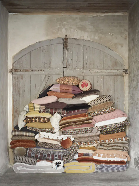 COUSSIN PRINT SABLE 50x50 - MME STOLTZ -  Sand , Home design Bensimon