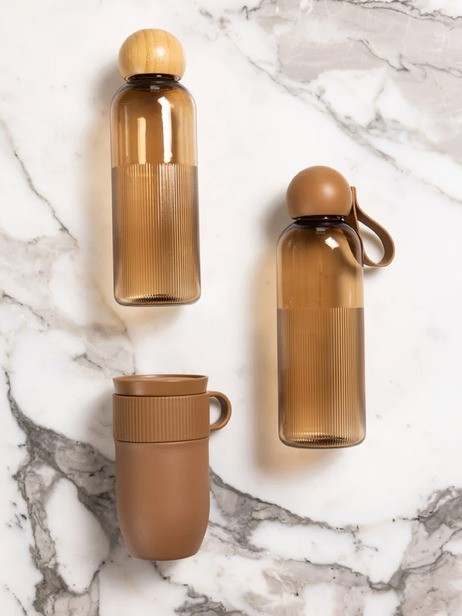 TURE WATER BOTTLE - SAGAFORMS -  Brown , Home design Bensimon