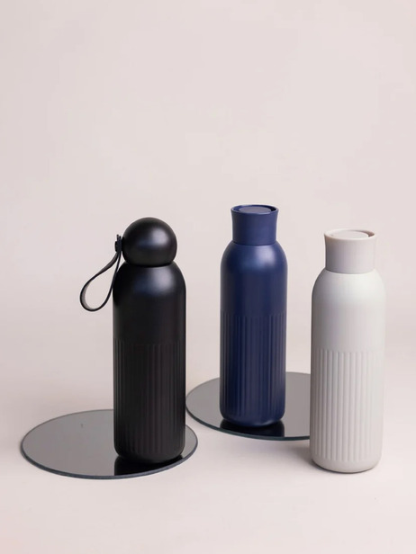 TEKLA THERMAL BOTTLE PUSH - SAGAFORMS -  Blue , Home design Bensimon