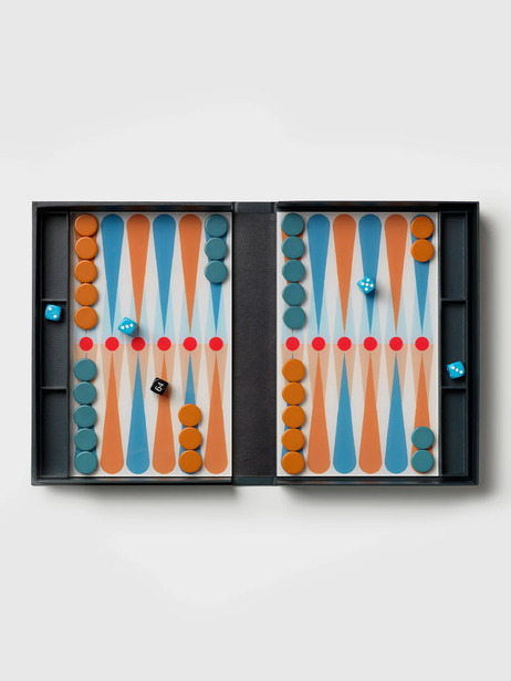ART OF BACKGAMMON - PRINTWORK -  Orange , Home design Bensimon