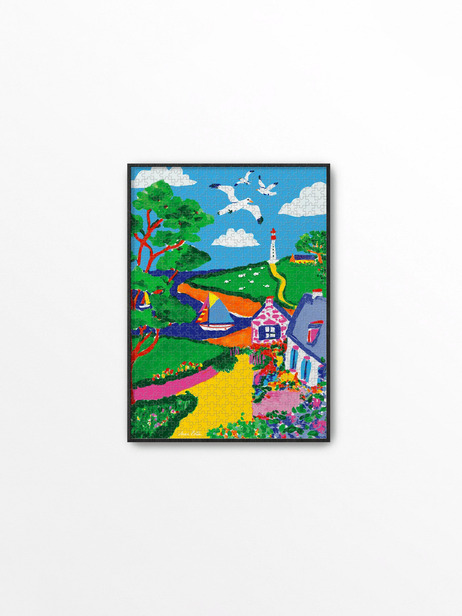 PUZZLE BZH 1000 PIECES - PIECE & LOVE -  Multicolored , Home design Bensimon