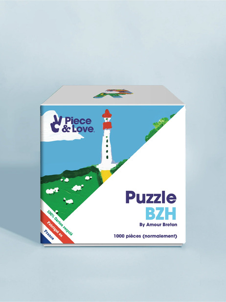 PUZZLE BZH 1000 PIECES - PIECE & LOVE -  Multicolored , Home design Bensimon