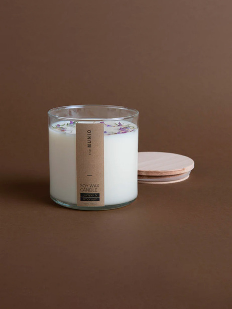 BOUGIE JUNIPER & LIMONIUM 550ml - THE MUNIO -  White , Home design Bensimon