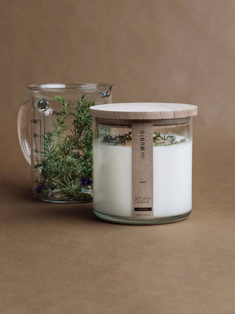 BOUGIE JUNIPER & LIMONIUM 550ml - THE MUNIO -  White , Home design Bensimon