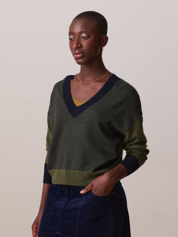 ORSO SWEATER -  Military , Ready-to-wear Bensimon