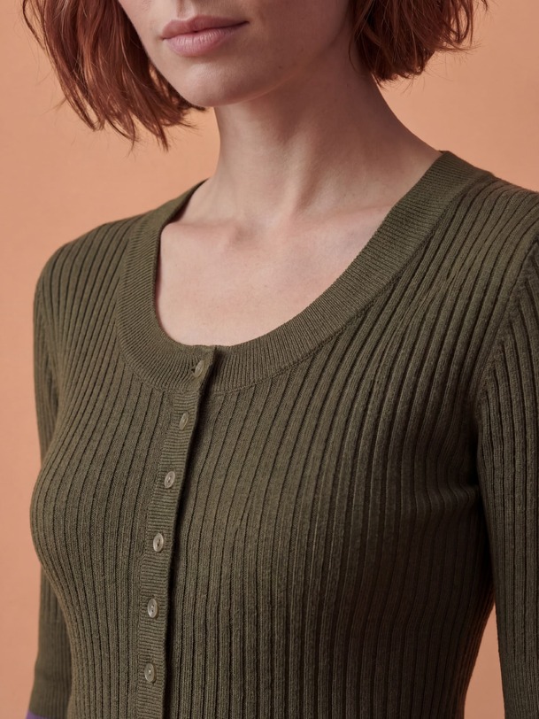 OREN SWEATER -  Military , Ready-to-wear Bensimon
