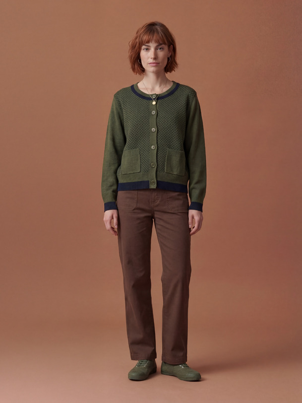 JAMIE CARDIGAN -  Military , Ready-to-wear Bensimon