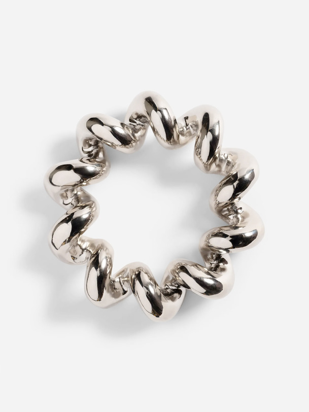 Dessous de plat Twist silver - &KLEVERING - Chrome , Home design Bensimon