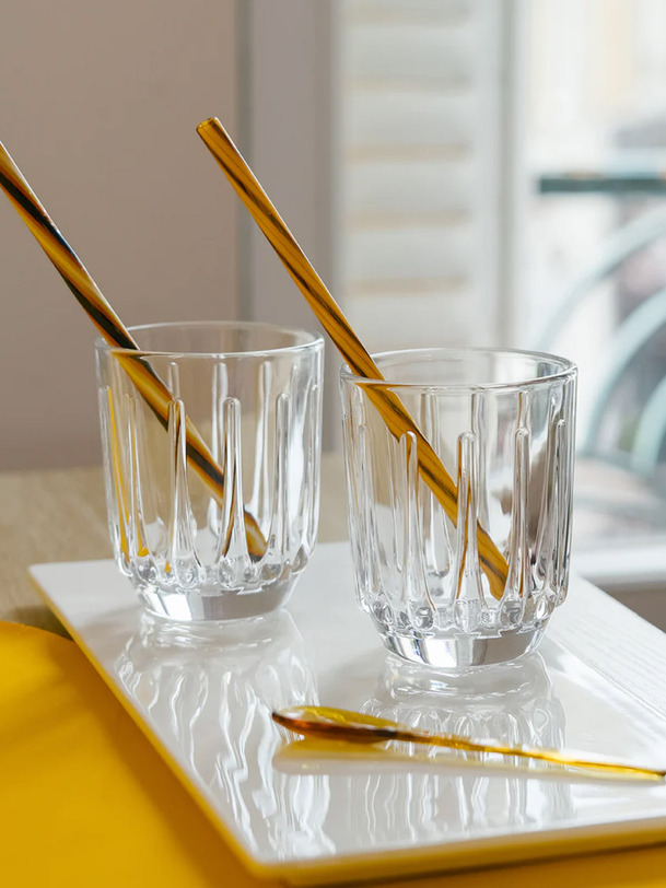 LOT DE 4 GOBELETS 550 ANS - LA ROCHERE - Transparent , Home design Bensimon