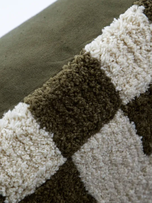 COUSSIN HD CHESS VERT/ECRU & INTERIEUR - HOUSE DOCTOR - Tiles , Home design Bensimon