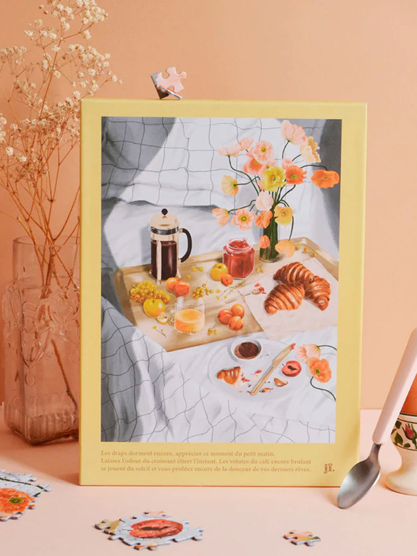 PUZZLE L'OREE DU MATIN 1000 PIECES - JOUR FERIE - Beige , Home design Bensimon