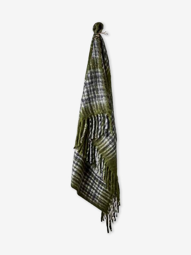 PLAID FRASSE 160X130 - AFFARI OF SWEDEN -  Green , Home design Bensimon