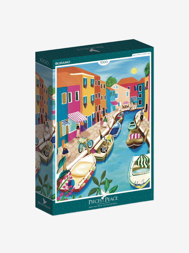 PUZZLE BURANO 1000 PIECES - PIECE & LOVE -  Multicolored , Home design Bensimon