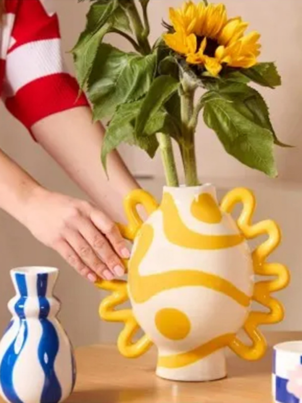 VASE CAROLINA - QUE RICO -  Blue , Home design Bensimon