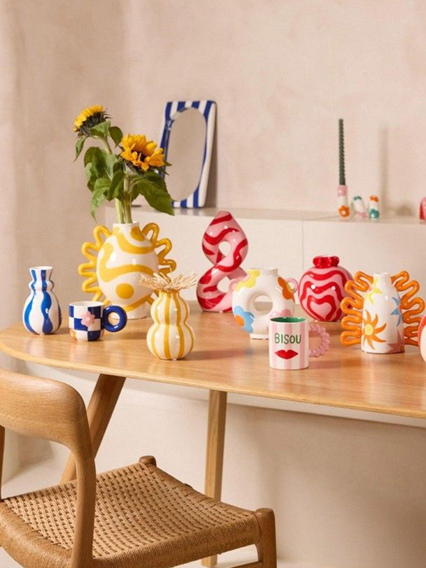 TASSE BAUTISTA FLOWER - QUE RICO - Blue , Home design Bensimon