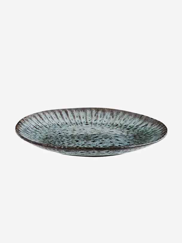 ASSIETTE STONEWARE T.S - MME STOLTZ - Blue , Home design Bensimon