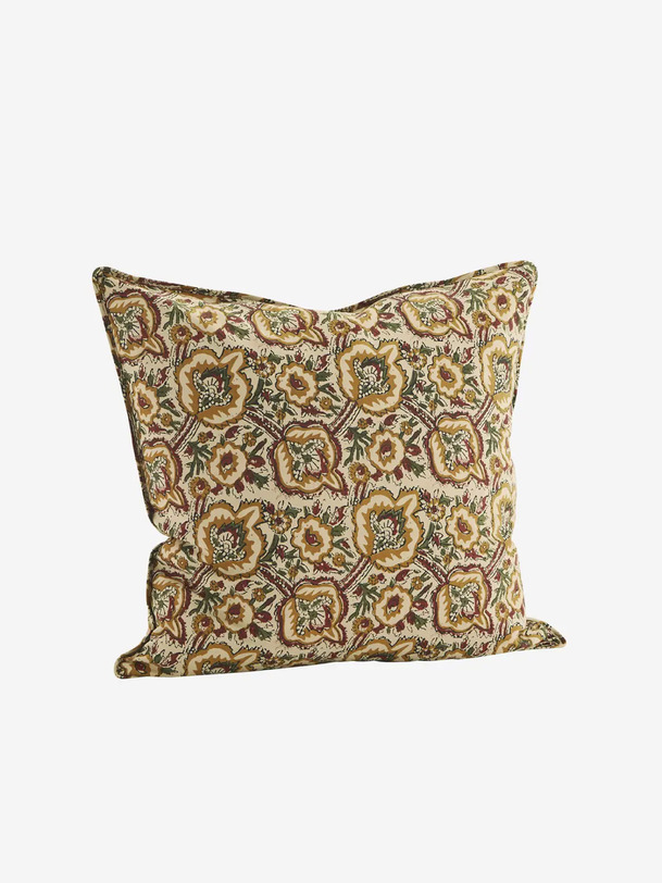 COUSSIN PRINT 50x50 - MME STOLTZ -  Mustard , Home design Bensimon
