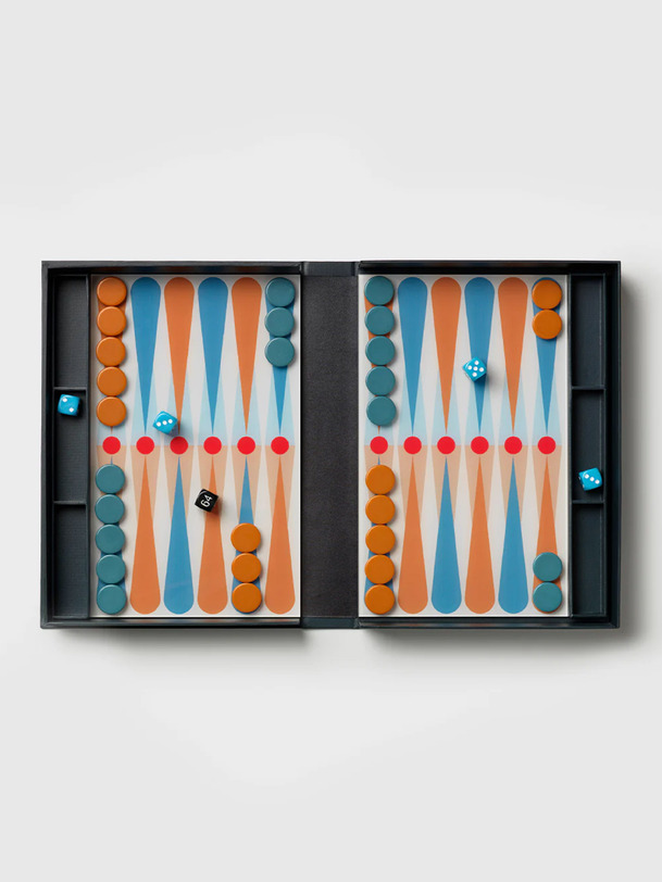 ART OF BACKGAMMON - PRINTWORK -  Orange , Home design Bensimon