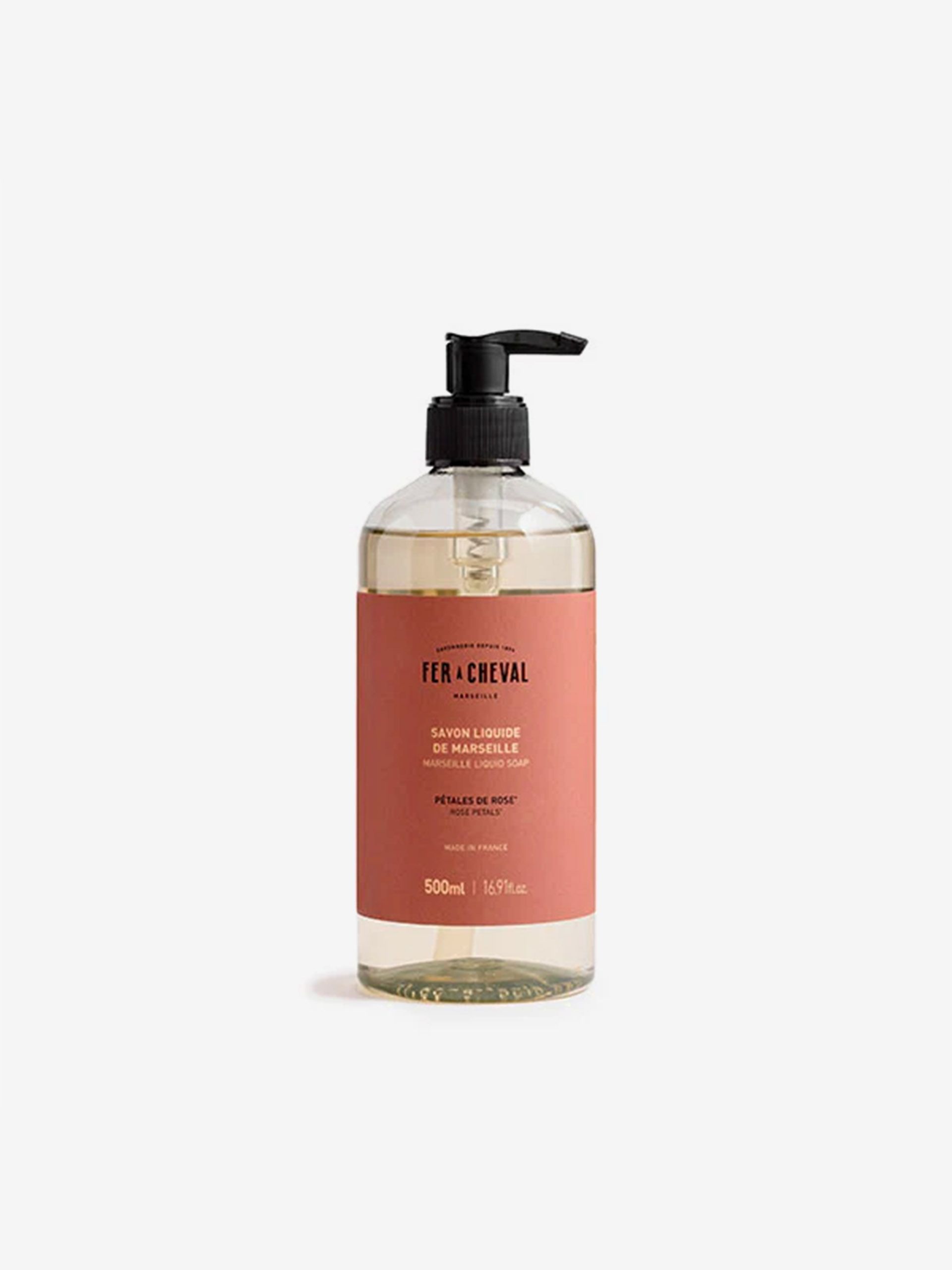 SAVON LIQUIDE 500ML P&Ecirc;TALE DE ROSE - FER A CHEVAL -  Pink , Home design Bensimon