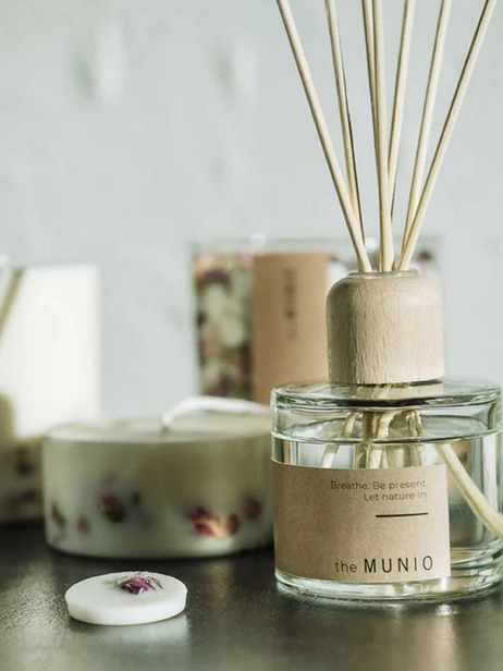DIFFUSEUR ROSE 100ml - THE MUNIO -  Transparent , Home design Bensimon