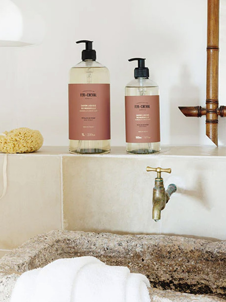 SAVON LIQUIDE 500ML P&Ecirc;TALE DE ROSE - FER A CHEVAL -  Pink , Home design Bensimon