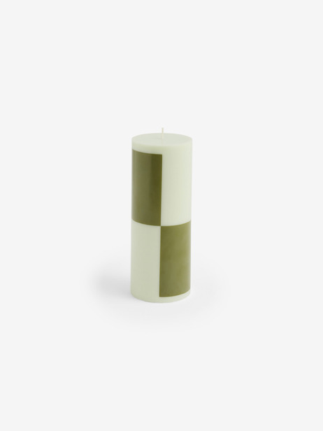 COLUMN CANDLE KAKI T.M - HAY -  Khaki , Home design Bensimon