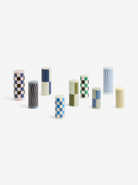 COLUMN CANDLE KAKI T.M - HAY -  Khaki , Home design Bensimon