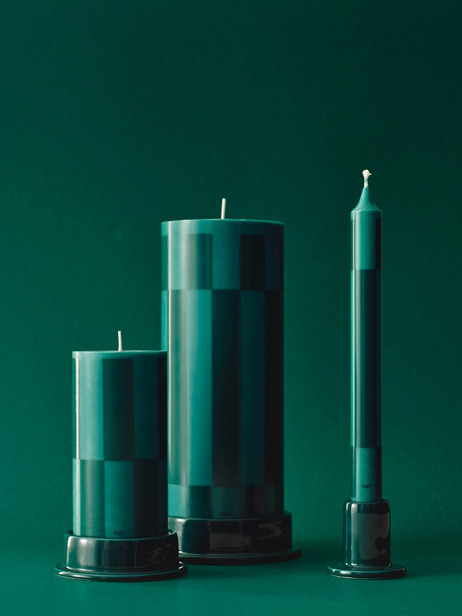 COLUMN CANDLE GREEN T.S - HAY -  Green , Home design Bensimon