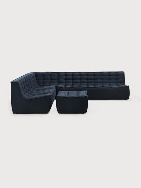 CANAPE N701 JACQUES DENEEF - ETHNICRAFT -  Graphite , Home design Bensimon