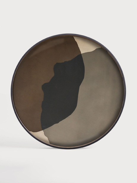 PLATEAU COMBINED DOTS - ETHNICRAFT -  Black , Home design Bensimon