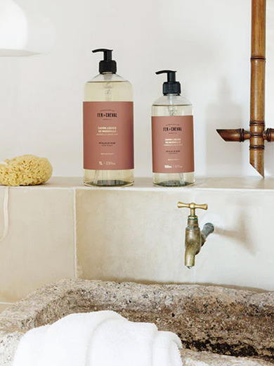 SAVON LIQUIDE 500ML PÊTALE DE ROSE - FER A CHEVAL -  Pink , Home design Bensimon