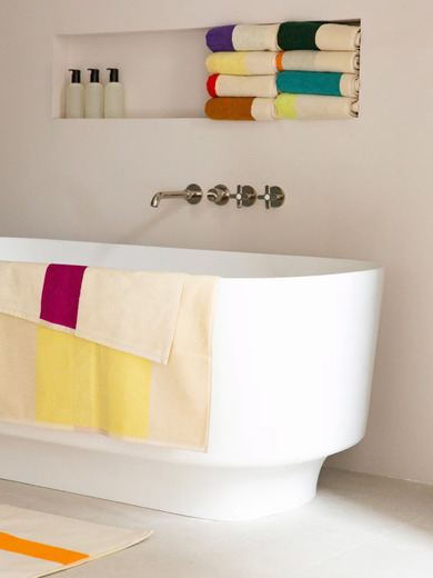SERVIETTE 70x140 - SUITE 702 -  Yellow , Home design Bensimon