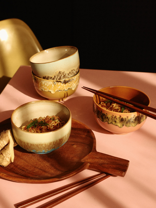 NOODLE BOWL 70s SUNBEAM - HK LIVING - Mustard , Home design Bensimon