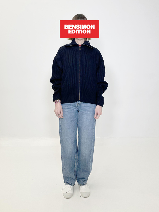 GILET ORCHA BENSIMON EDITION -  Marine , Ready-to-wear Bensimon