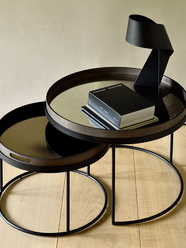 SET TABLES BASSES - ETHNICRAFT - Black , Home design Bensimon