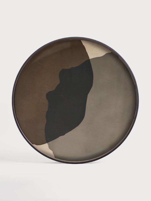 PLATEAU COMBINED DOTS - ETHNICRAFT - Black , Home design Bensimon