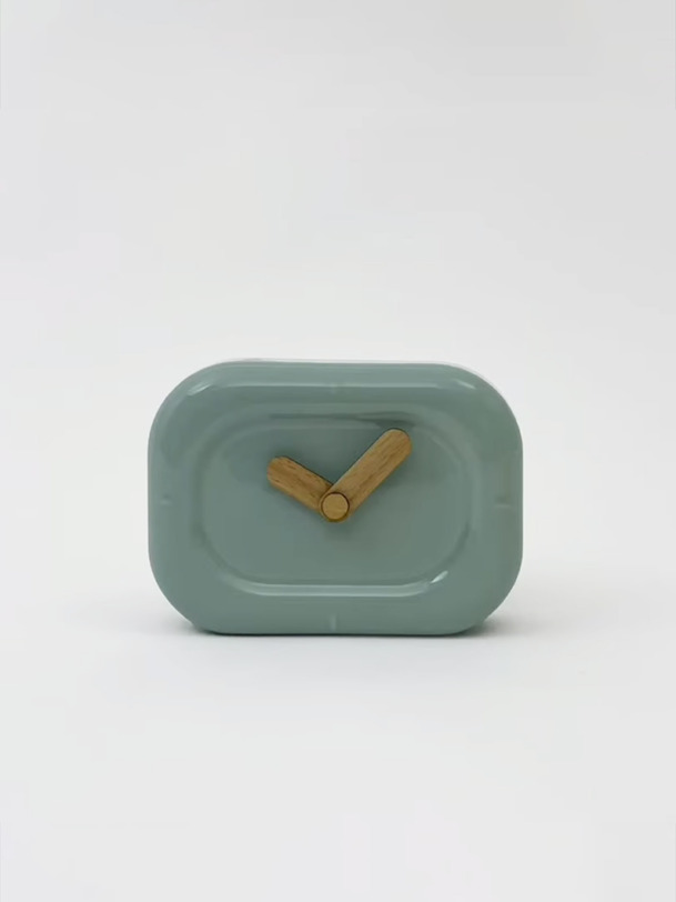 HORLOGE CERAMIQUE - BAZAR DELUXE -  Celadon , Home design Bensimon