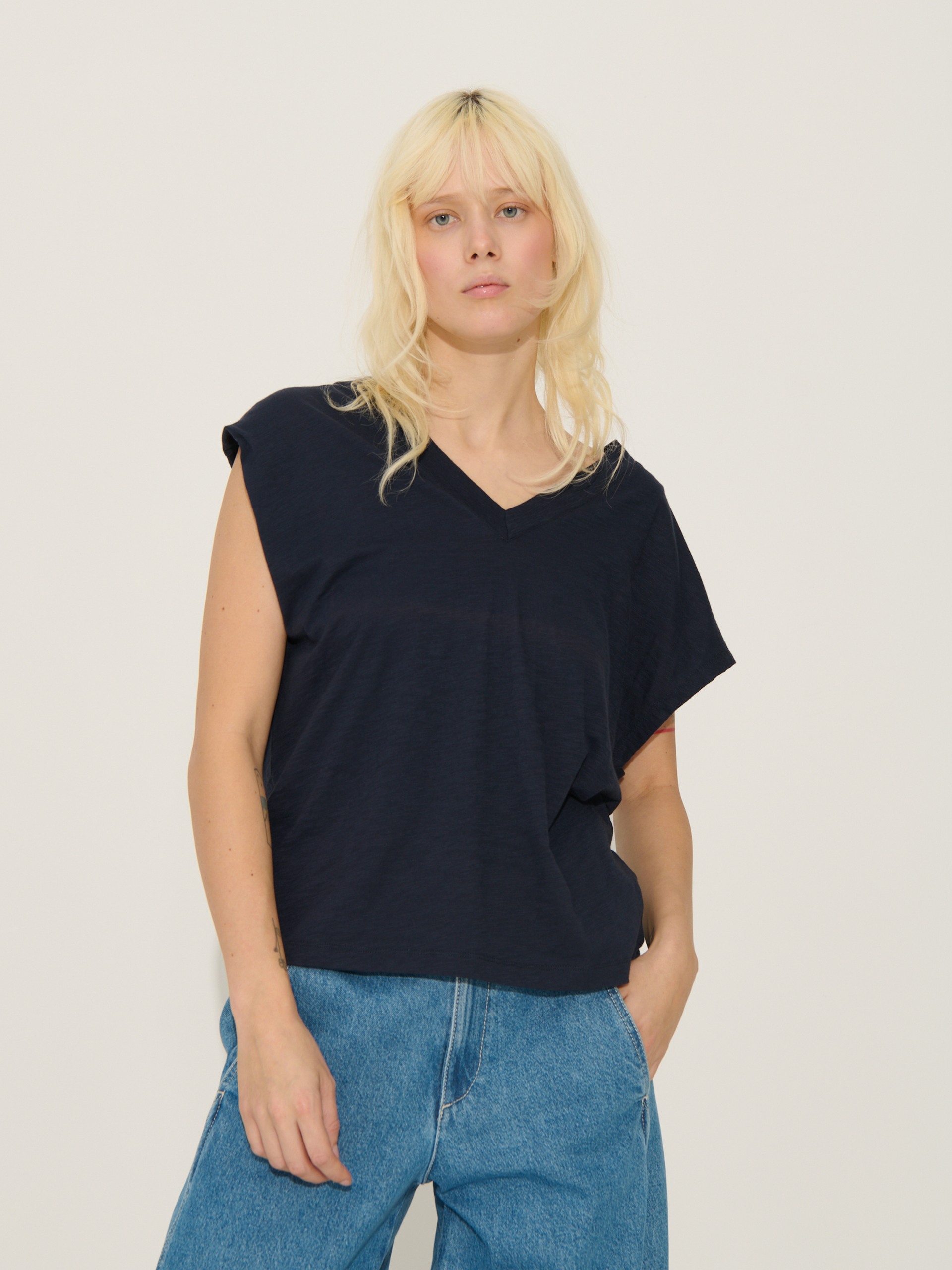 LUCIA T-SHIRT -  Bleu nuit , Ready-to-wear Bensimon