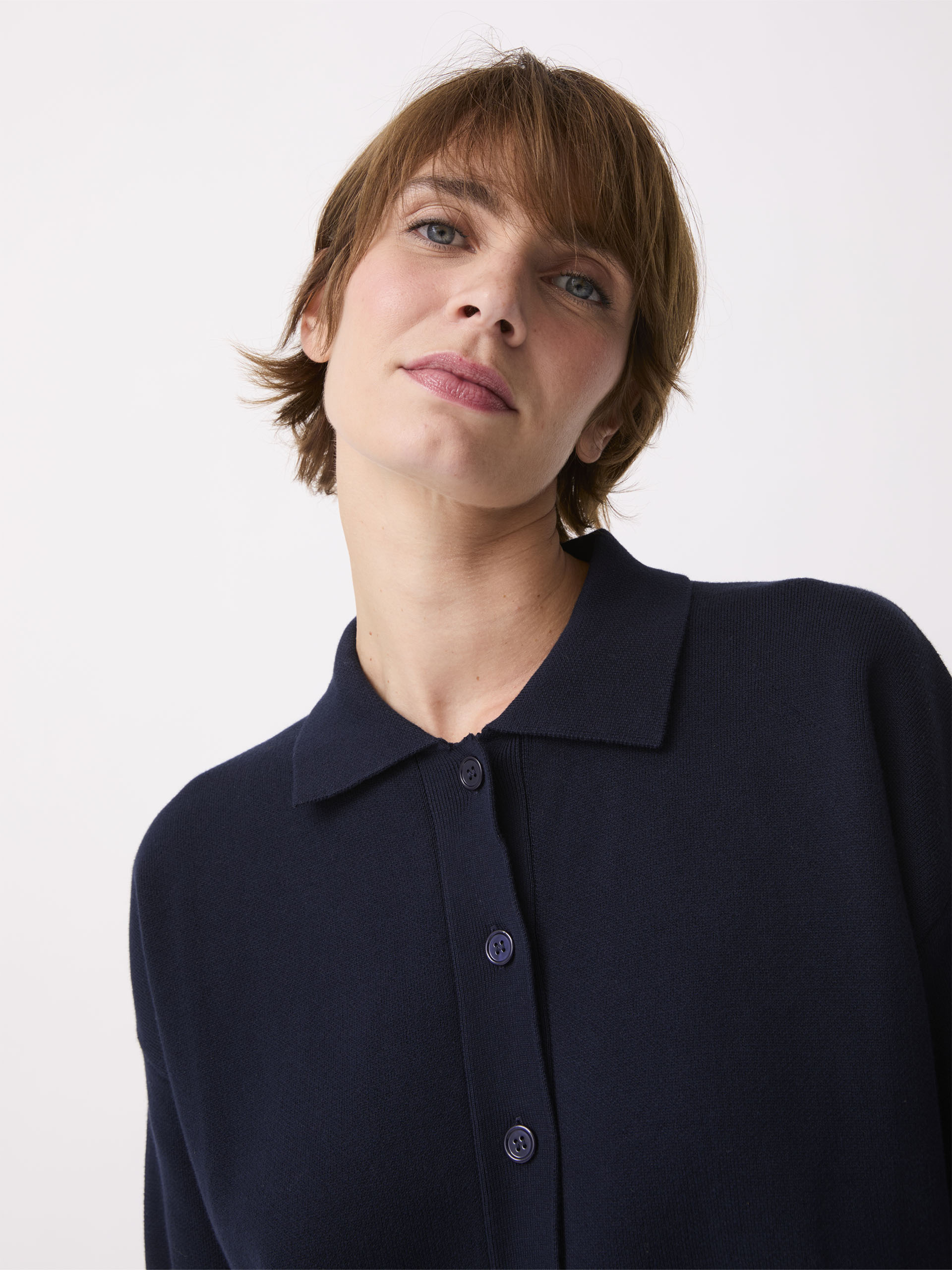 PHILOMENE POLO -  Bleu nuit , Ready-to-wear Bensimon