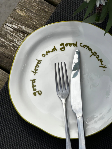 ASSIETTE GOOD FOOD GOOD COMPANY - THE ECLECTIC LIFESTYLE -  Green , Home design Bensimon