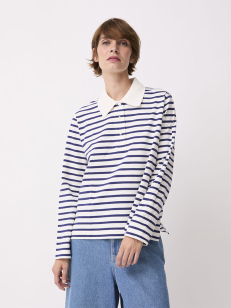PACO POLO -  White - indigo , Ready-to-wear Bensimon