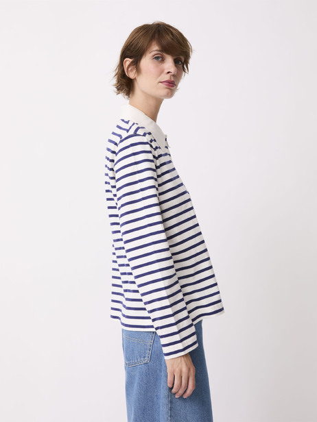 PACO POLO -  White - indigo , Ready-to-wear Bensimon