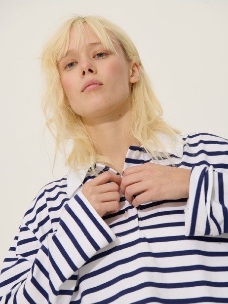PACO POLO -  White - indigo , Ready-to-wear Bensimon