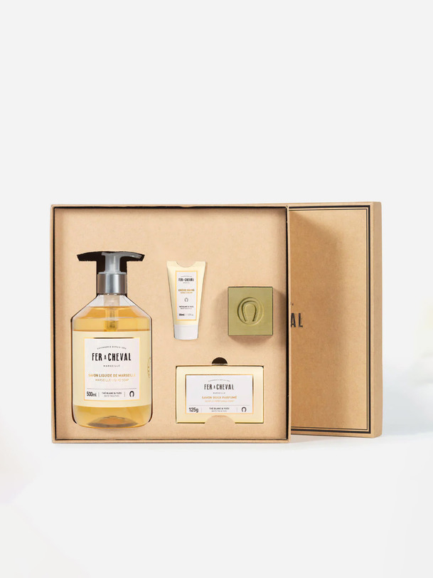 ELEGANT YUZU WHITE TEA GIFT SET - FER A CHEVAL -  White , Home design Bensimon