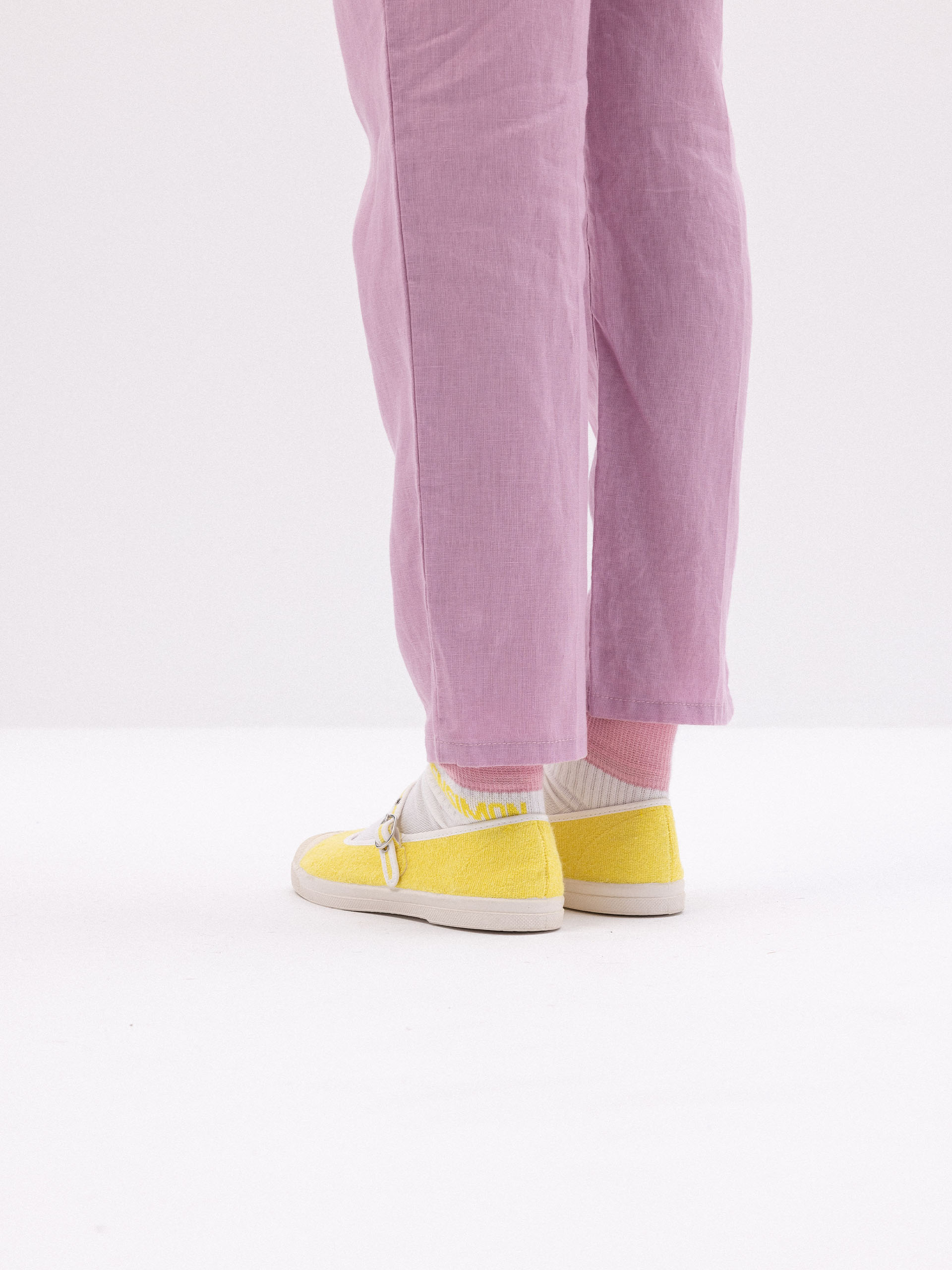 WOMEN'S TERRY-SIDE BABIES TENNIS SHOES -  Yellow , Tennis & Shoes Bensimon