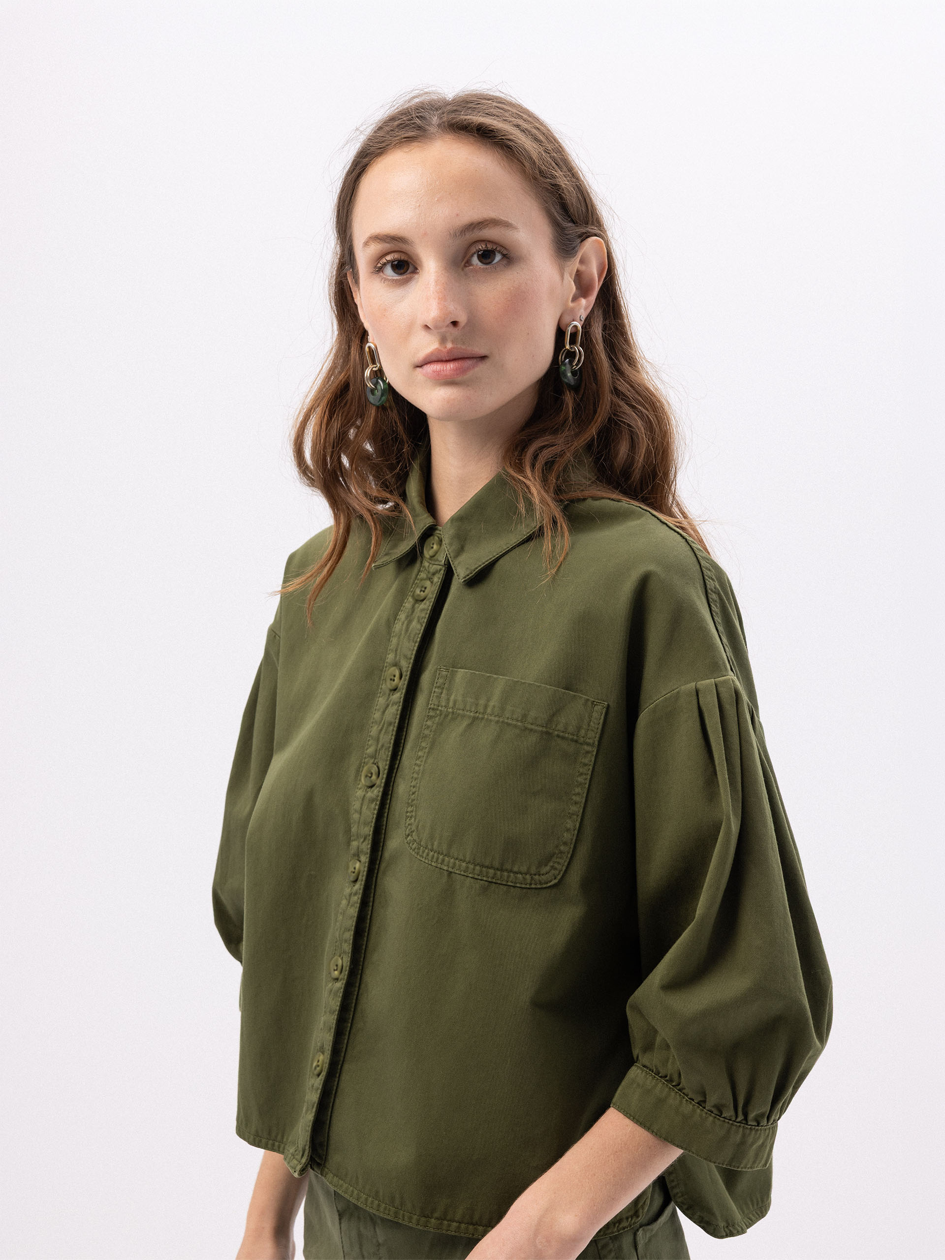 PRETTINA SHIRT -  Khaki , Ready-to-wear Bensimon